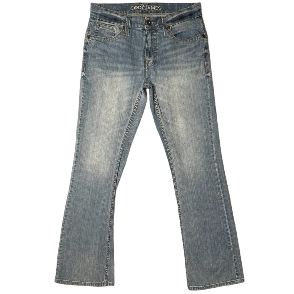 Cody James Men's Blue Wide Jeans Bootcut Avant Garde Casual Denim Size Waist 29